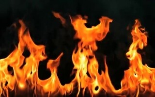 Пожар в жилом здании в Ханое